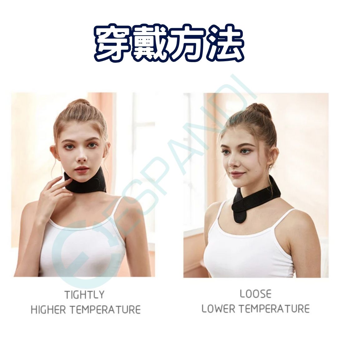 磁石保暖頸帶|日常肩頸放鬆與冬季保暖配件 Magnetic Self-Heating Warm Neck Band.