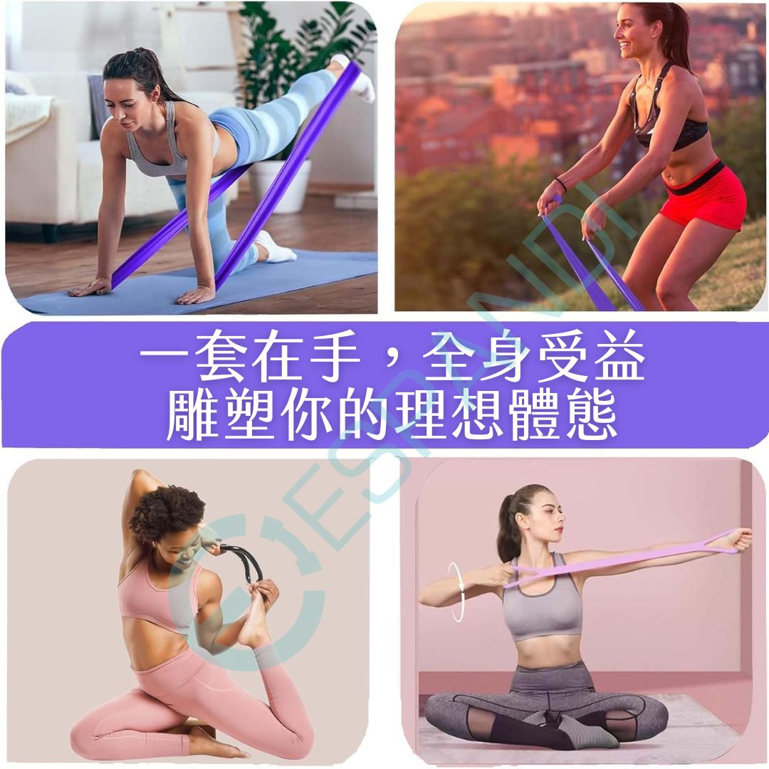 皮拉提斯訓練5件組|簡單練核心、改善坐姿與體態 Pilates Kit (5-in-1)