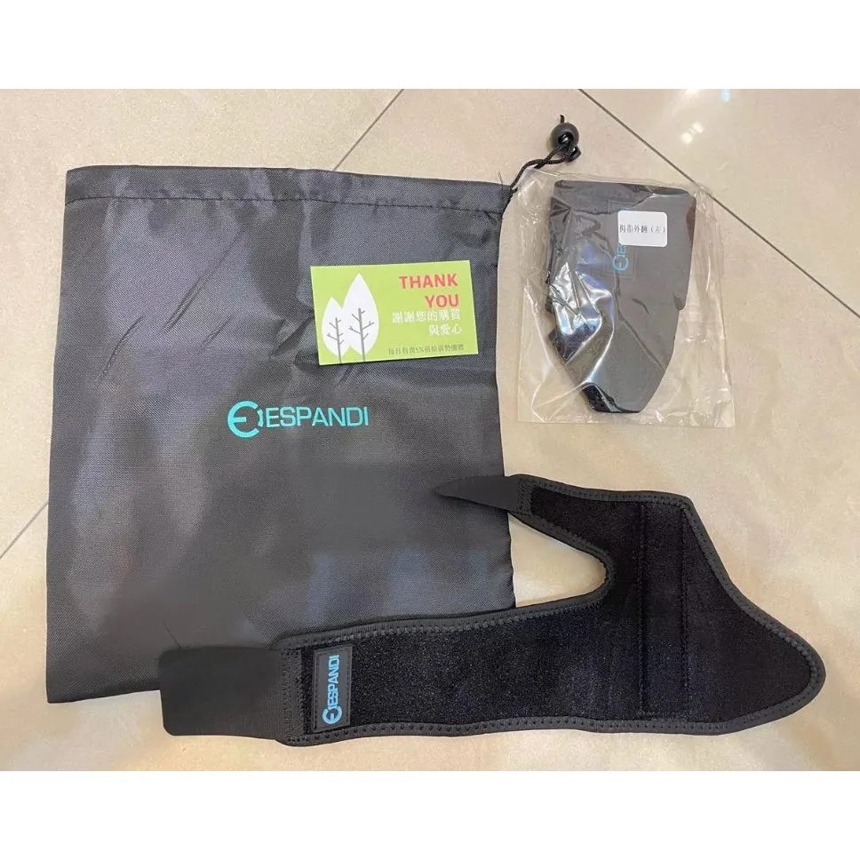Espandi big toe separator set with carry bag and all accessories, packaging shown