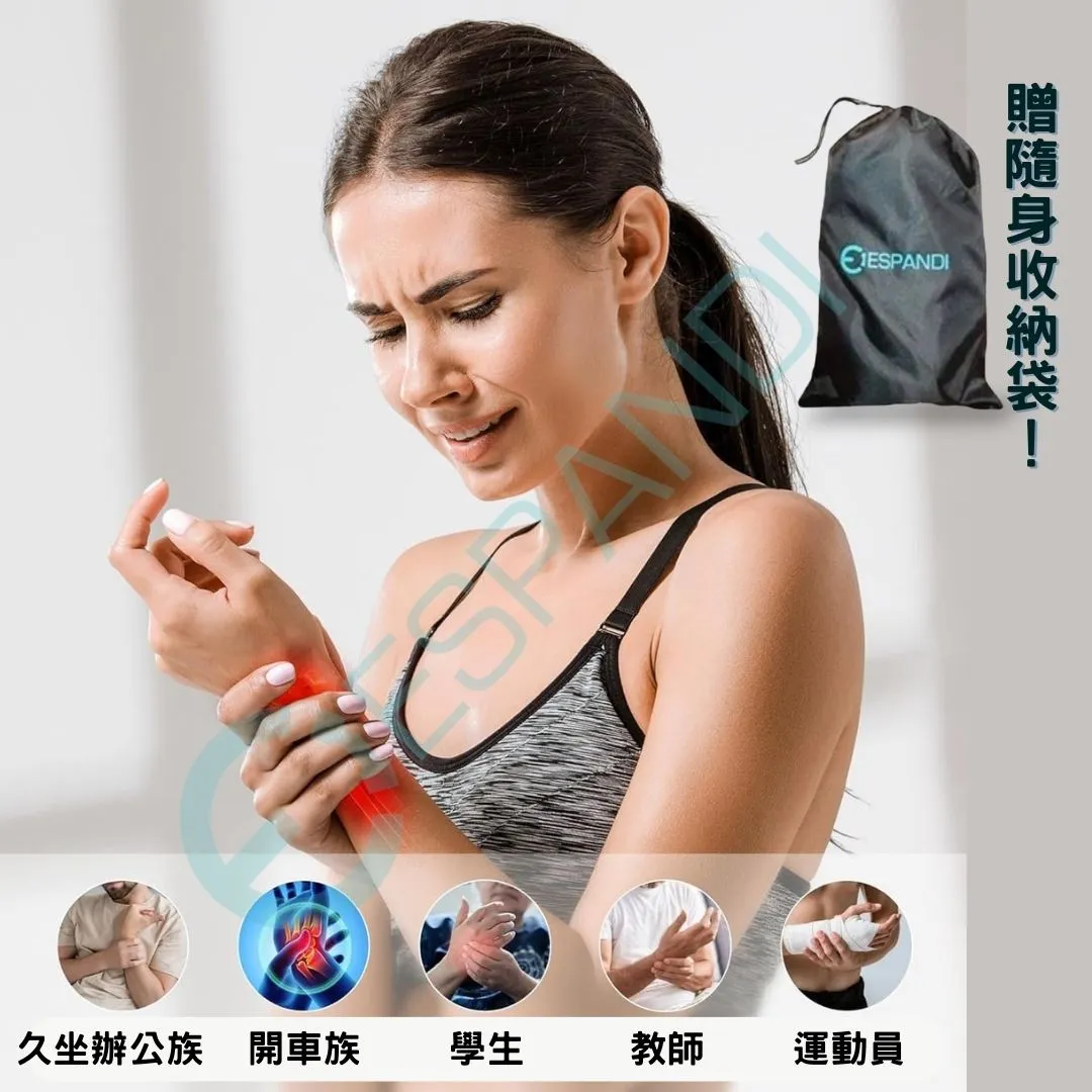 鋁條護腕適用族群 上班族 學生 教師 運動員 含隨身收納袋 Espandi