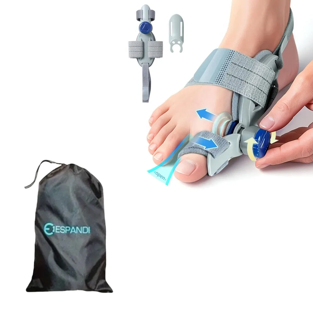 Espandi dial big toe brace with storage bag