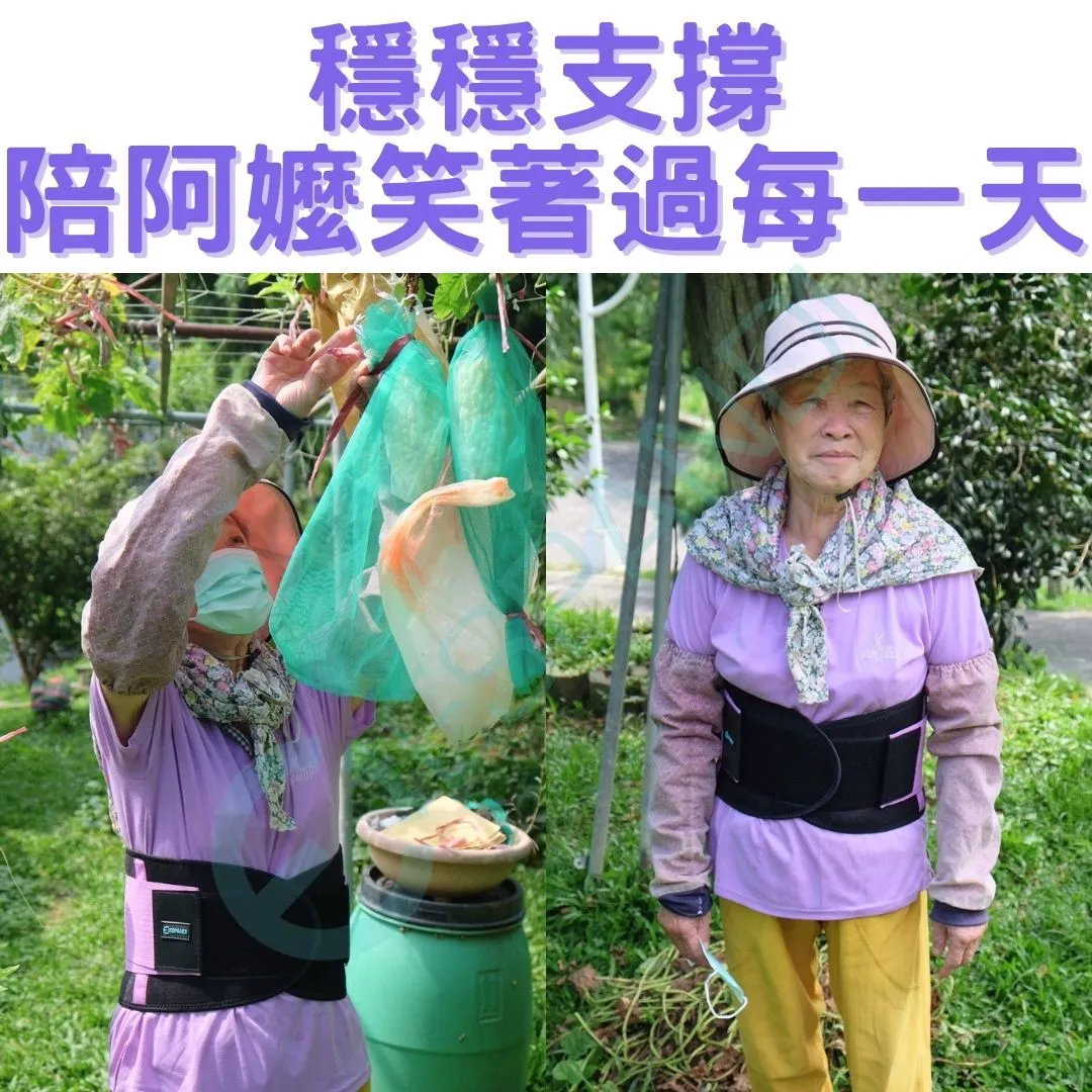 Espandi purple lumbar belt, steady support for grandma's day, for older adults farming or standing