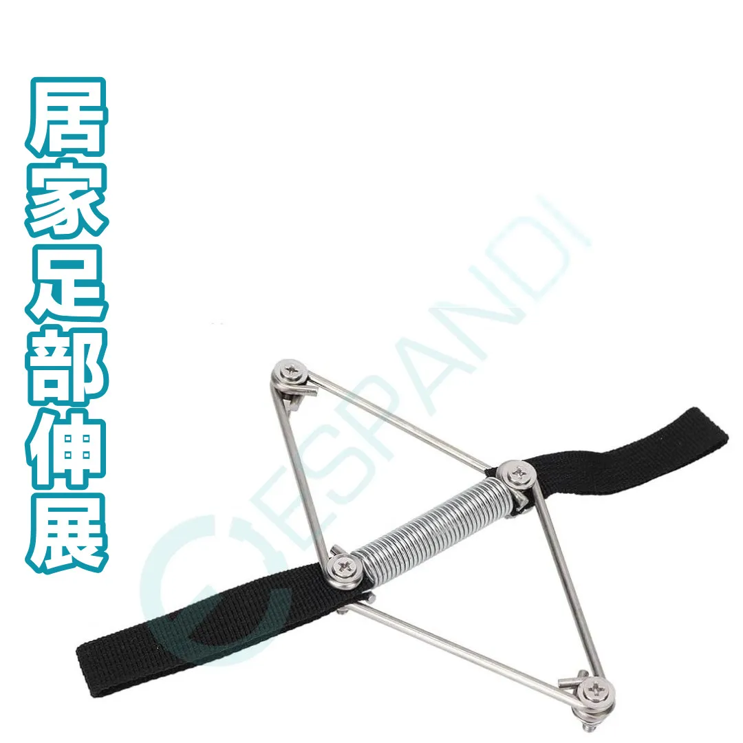 Espandi toe stretching trainer shown being worn from several angles