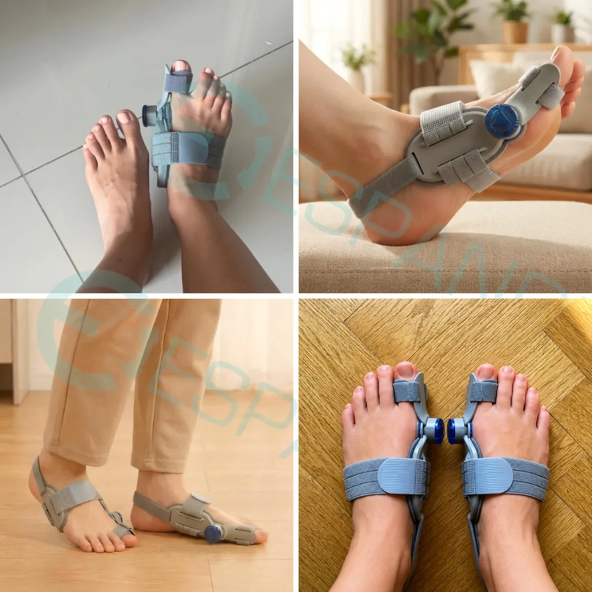 Espandi big toe brace fitting steps