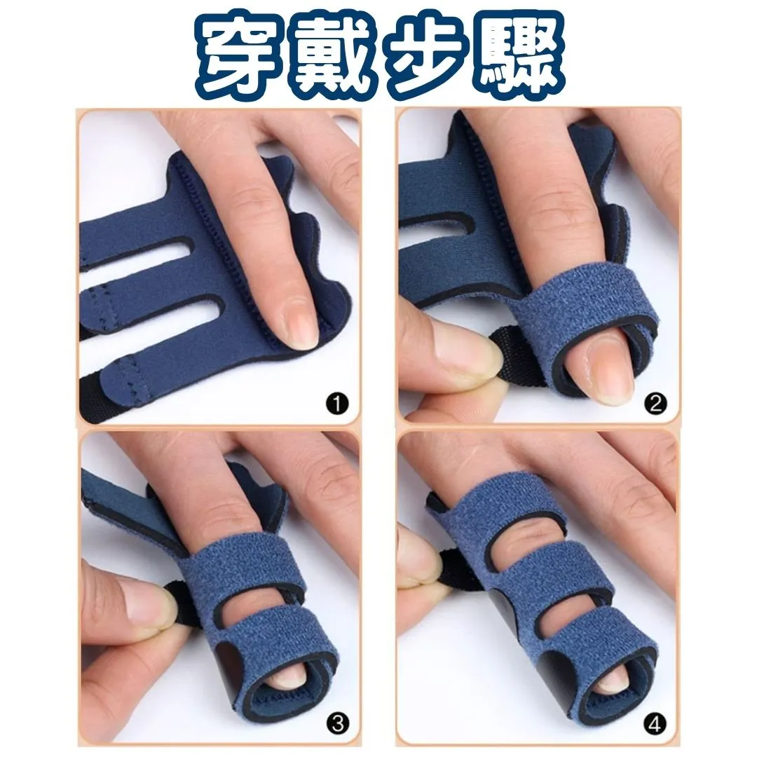 Espandi thumb splint fitting guide, simple to put on, holds the finger steady