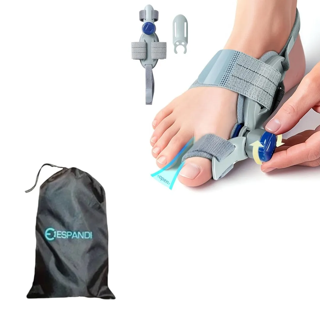 Espandi dial big toe brace with storage bag
