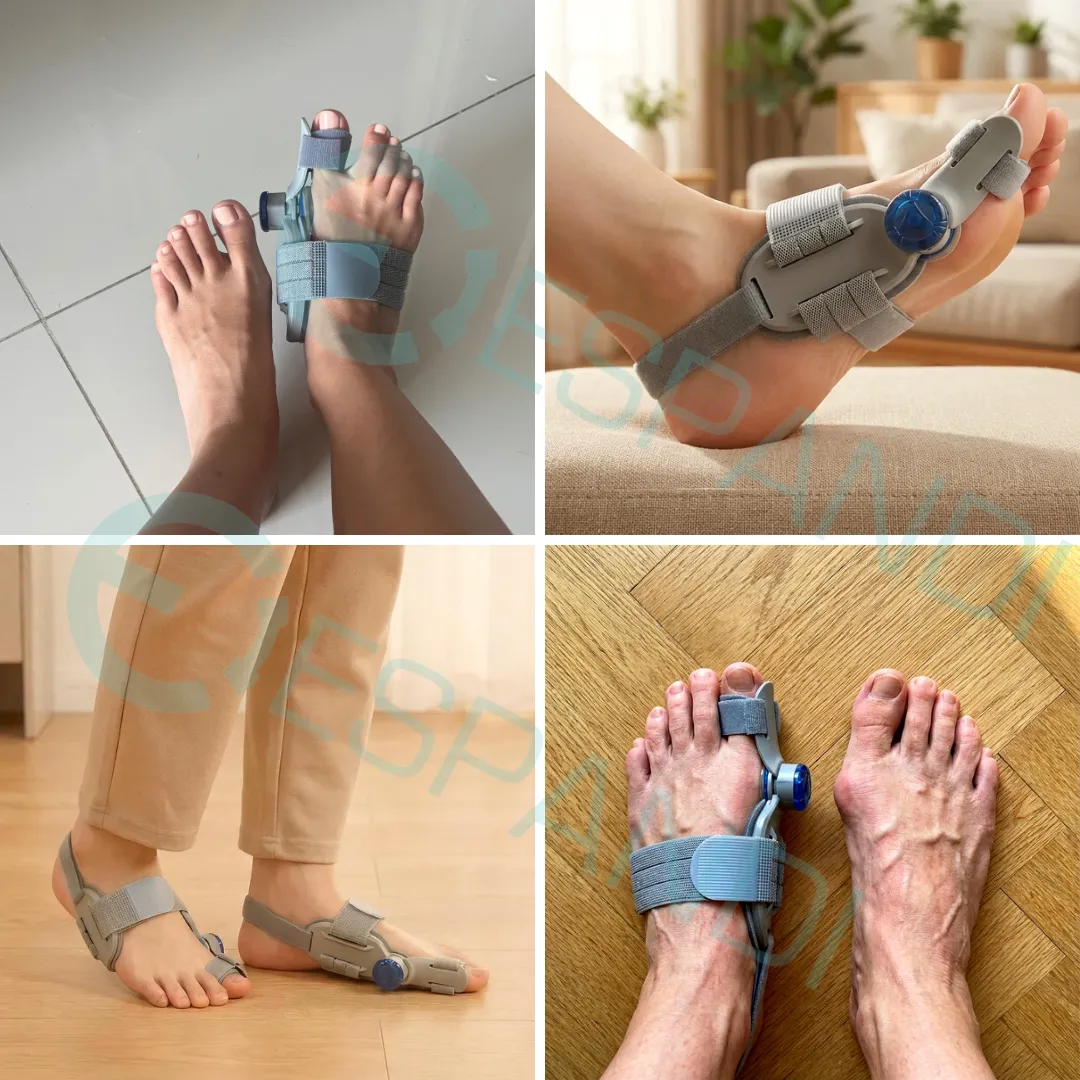 Espandi big toe brace fitting steps