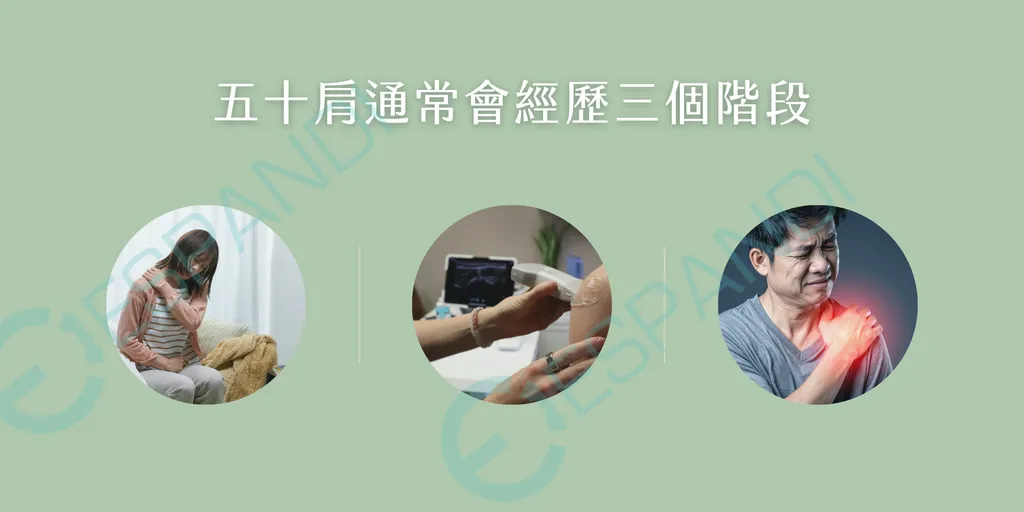 五十肩通常會經歷三個階段