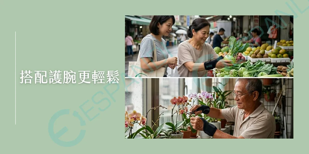 搭配護腕更輕鬆 日常生活媽媽手護具使用情境