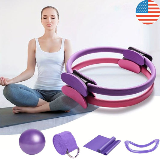 Pilates Training 5-Piece Kit | Simple Core Training, Improved Posture and Body Shape