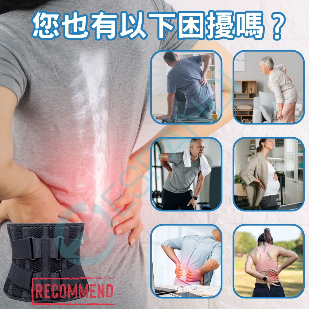 【Imported from USA™】Two-way Fixed Daily Waist Support Back Braces for Lower Back Pain Relief