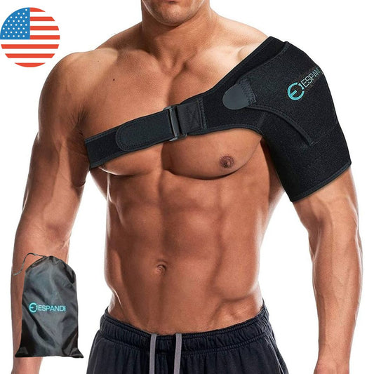 Shoulder Brace | Shoulder Support Brace, with Inner/Outer Pockets for Hot/Cold Packs