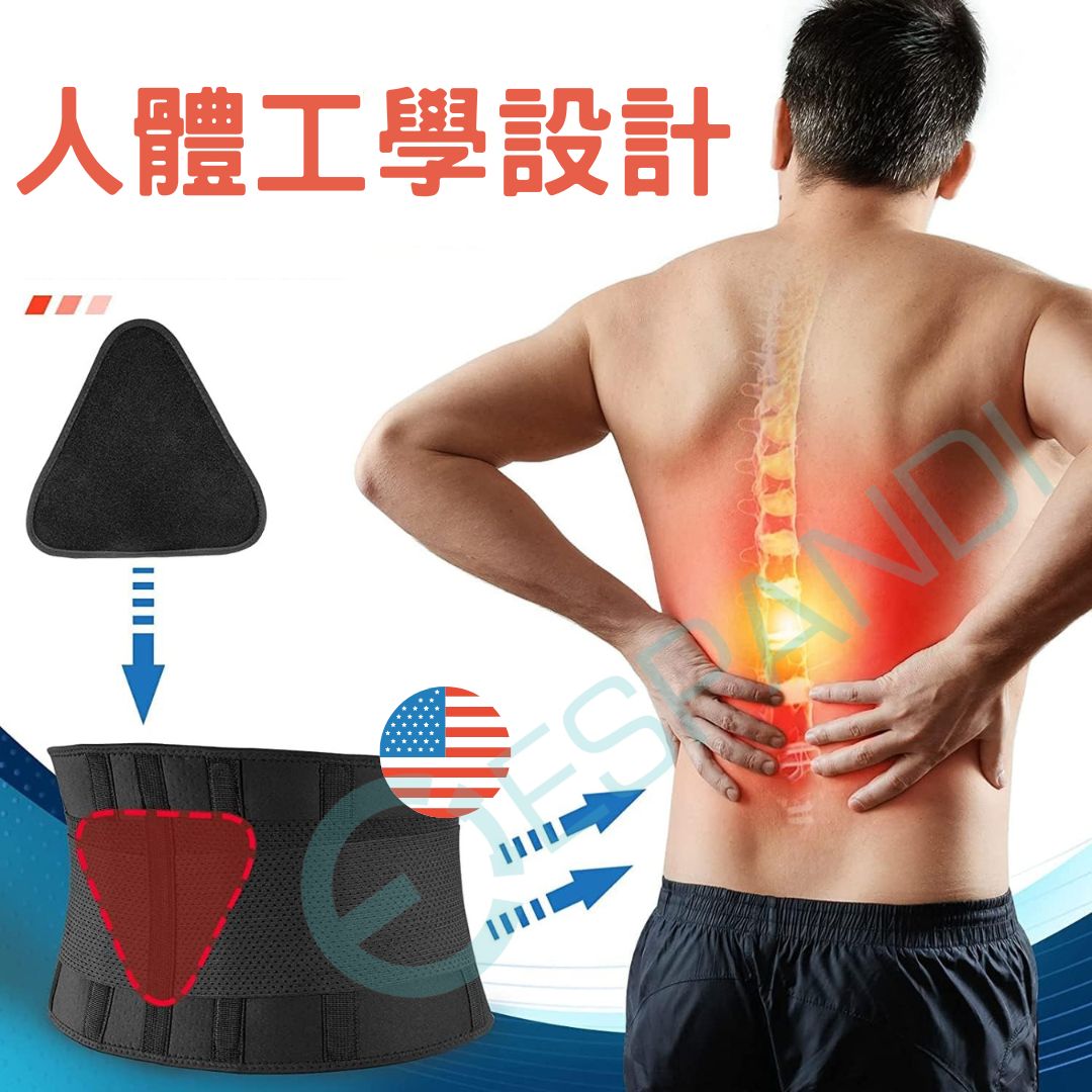 Lumbar Support Belt (Triangle Cushion Type) | A Great Helper for Standing for Long Periods and Lifting Heavy Objects 