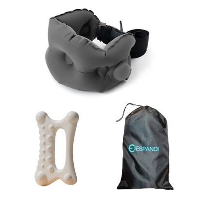 Espandi 充氣腰枕含收納袋 充氣收縮對比 攜帶方便 旅行出差必備
