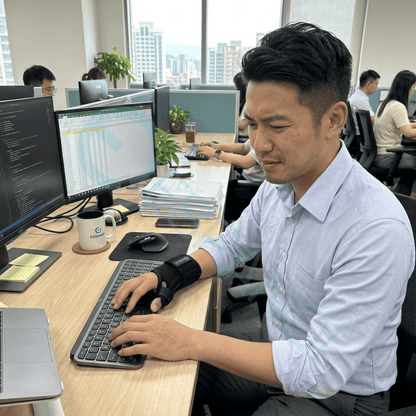 媽媽手護腕｜可調式拇指固定護腕 電腦滑鼠手日常支撐
