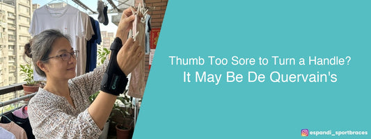 Thumb too sore to turn a handle? It may be De Quervain's