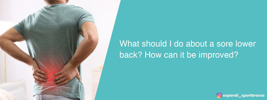What should I do about a sore lower back?