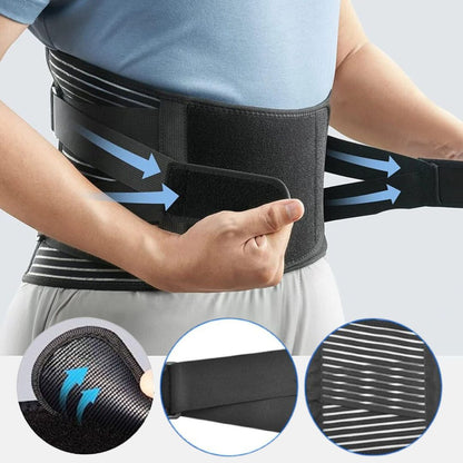 【Imported from USA™】Two-way Fixed Daily Waist Support Back Braces for Lower Back Pain Relief